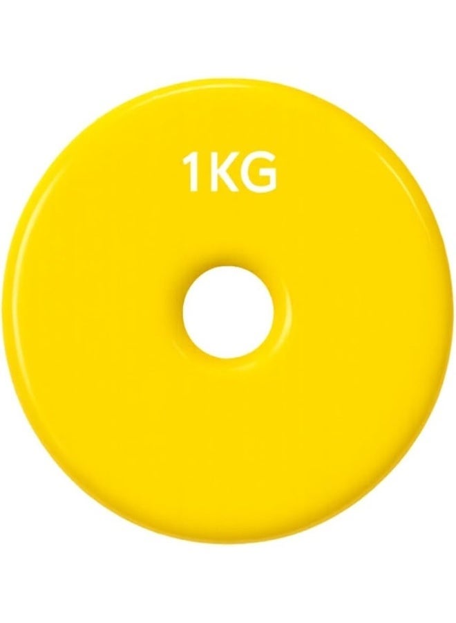 إليت طارات اوزان فينيل ألوان 1 كجم إليت(فتحة 2.6 سم/2قطعة) - Image 1